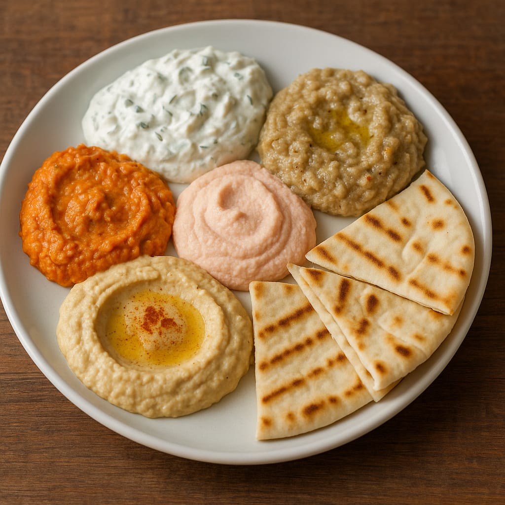 Assiette CHYMOS (assortiments de 5 mezzes)